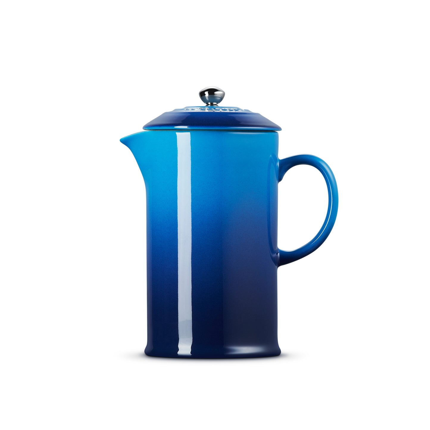 Le Creuset Stoneware French Press in Azure Blue 