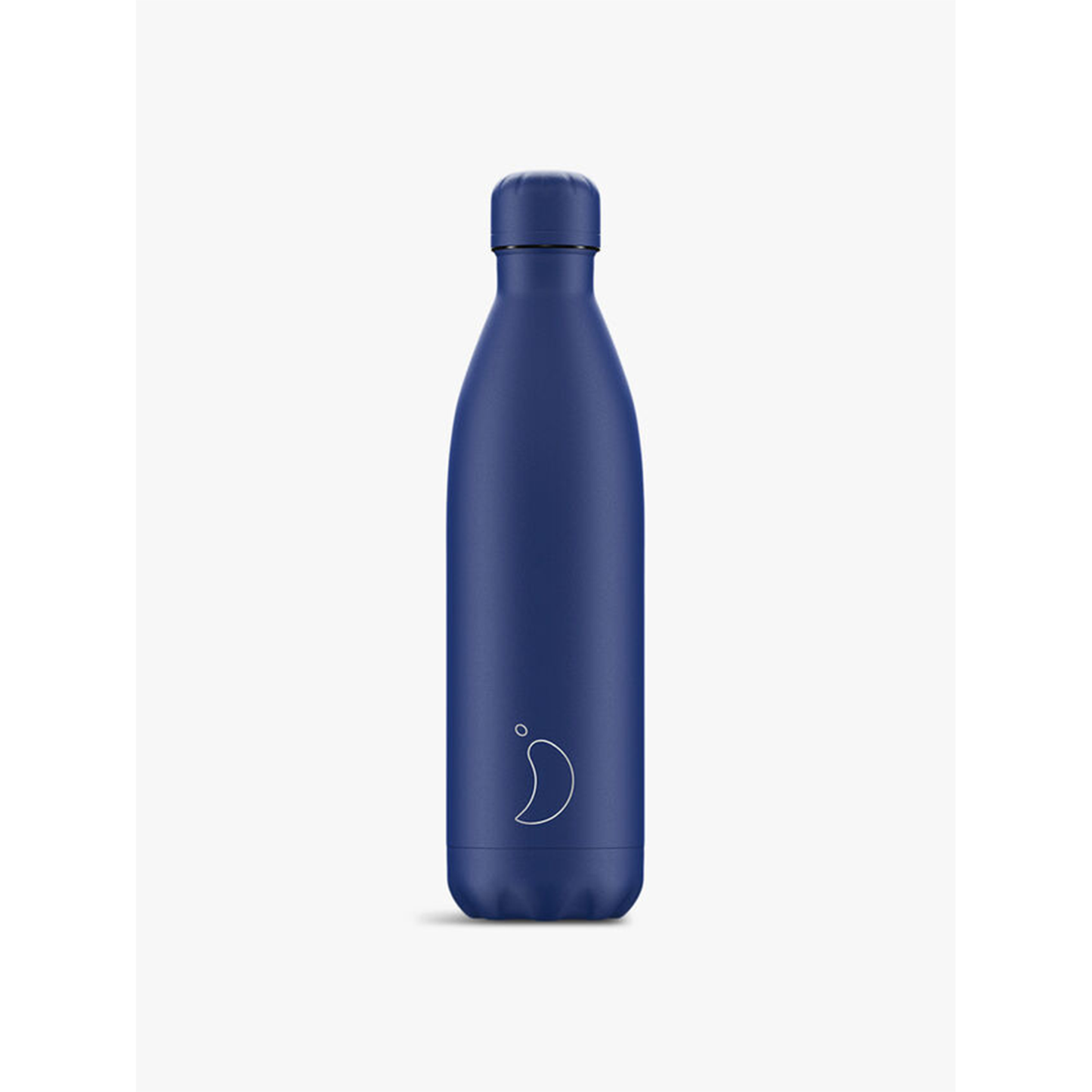 an all blue stainless steel water bottle