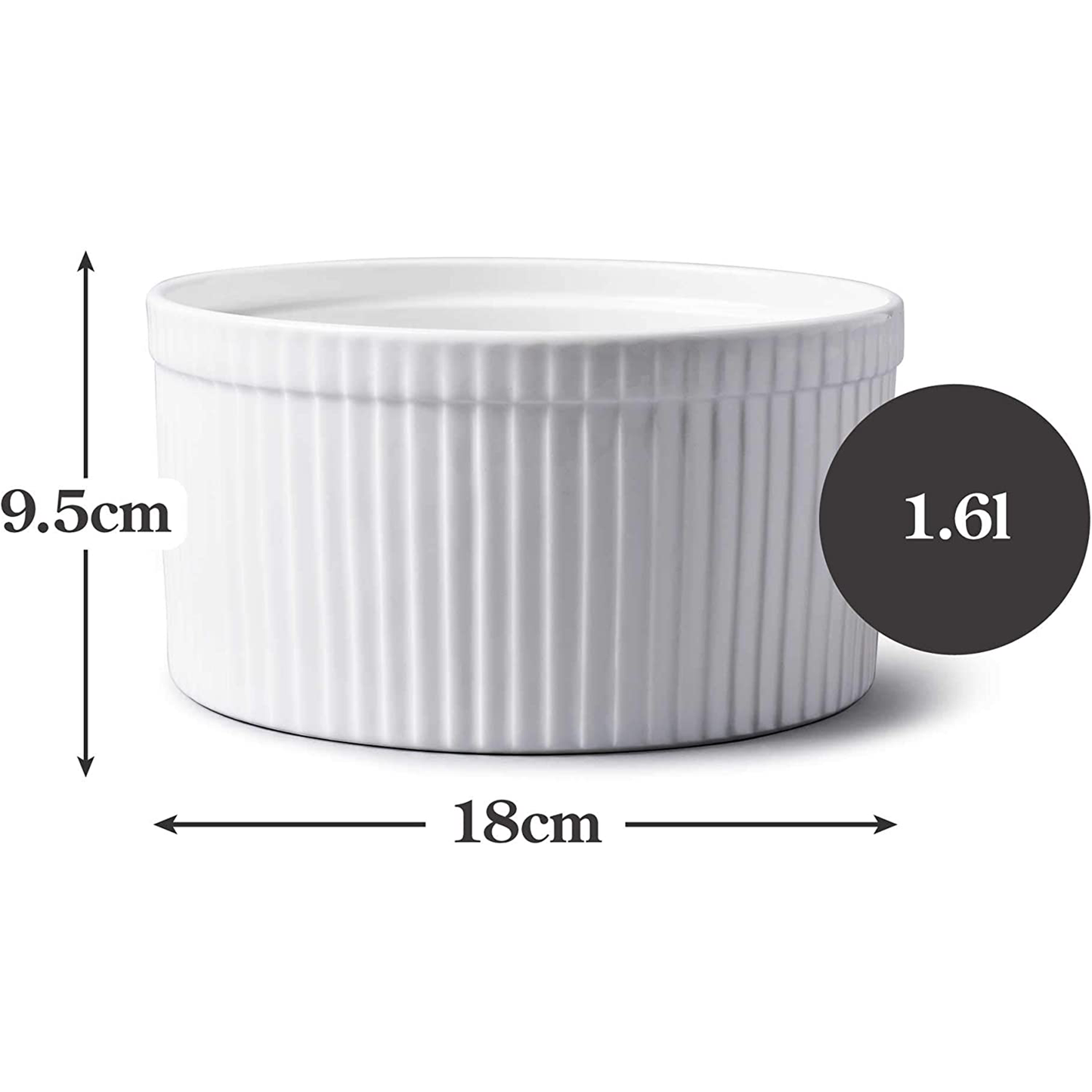 An image depicting the dimensions of the ramekin