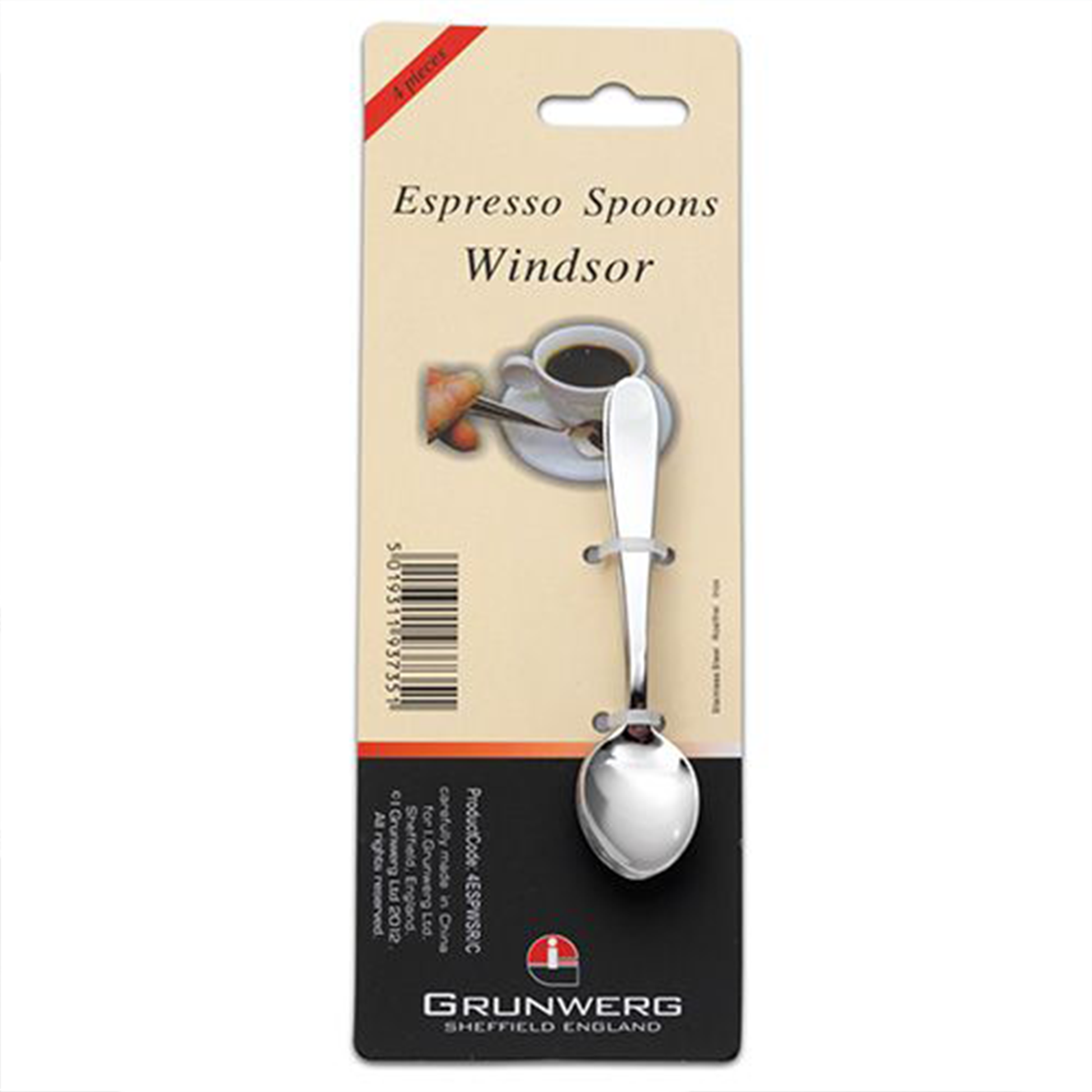 The espresso spoons on their branded card