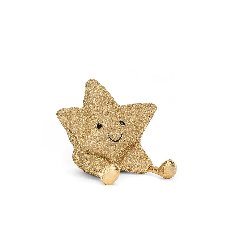 Gold star soft toy