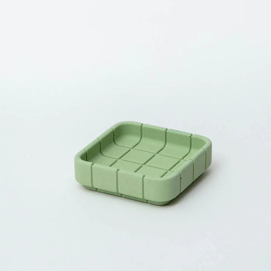 tile square trinket dish in palm green from BLOCK DESIGN