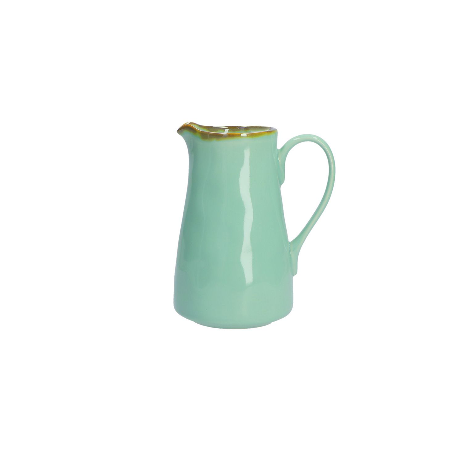 a tiffany green glazed jug