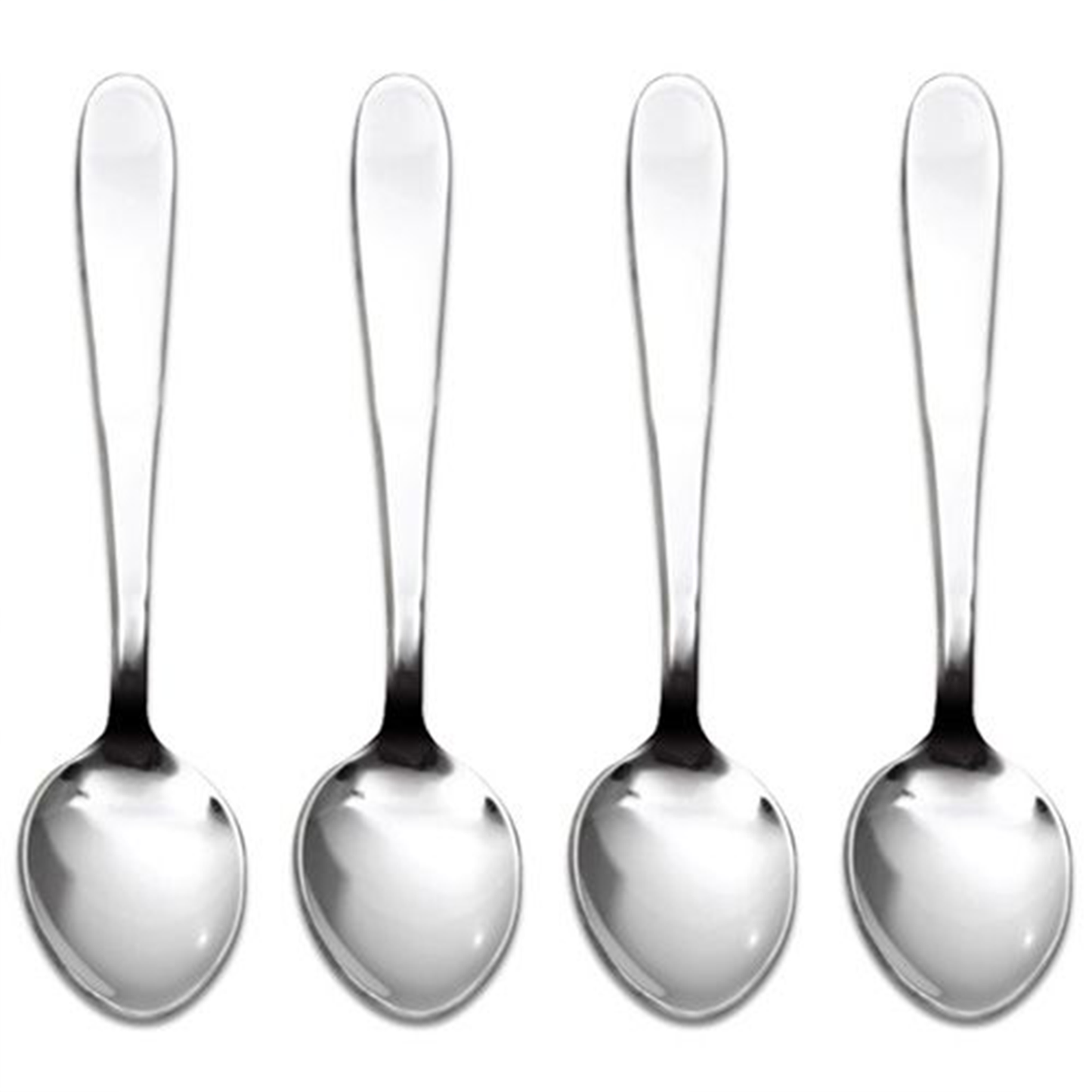 the four spoons displayed in a row