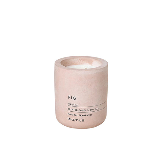 pink concrete fig scented candle 