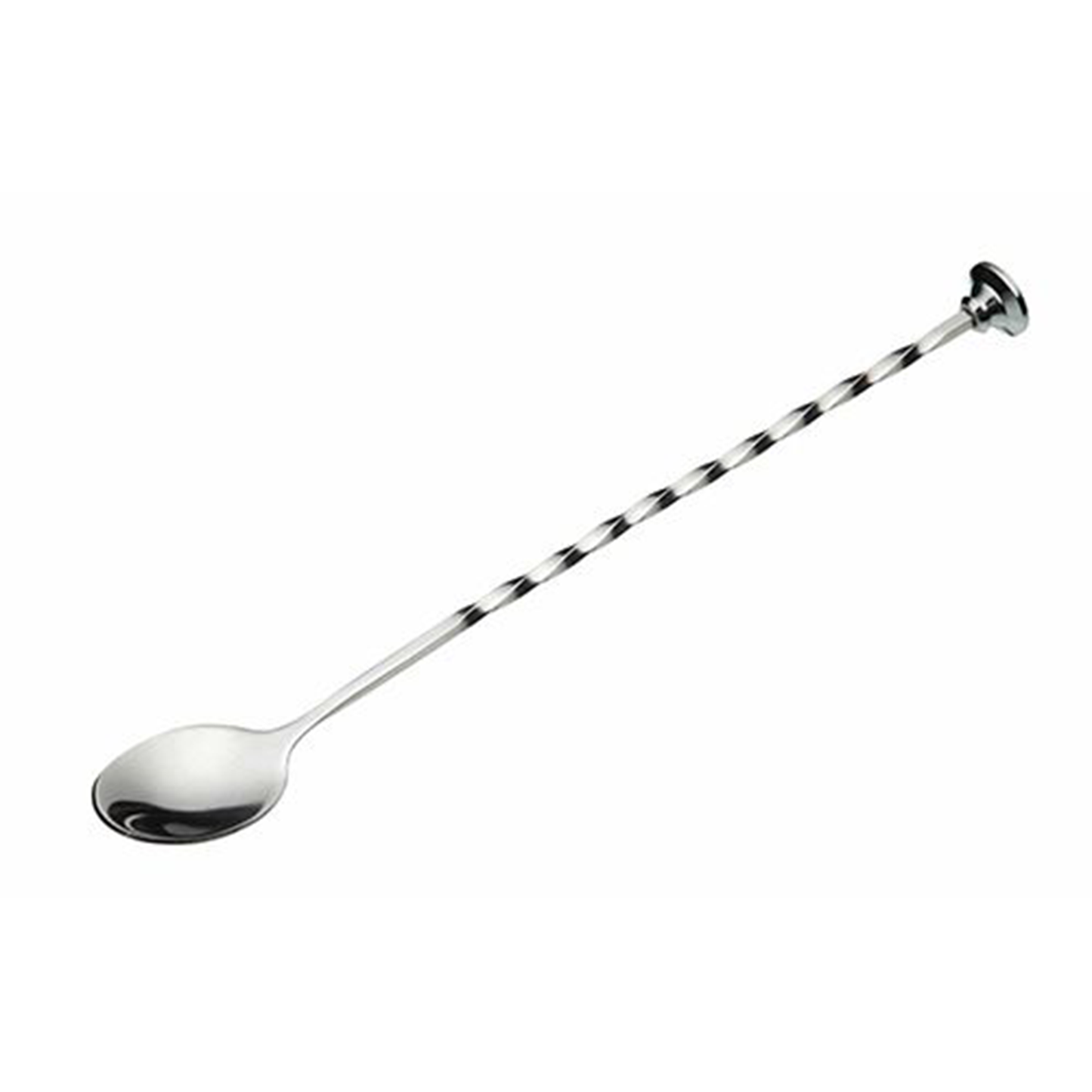 a mixing spoon with a twisted handle