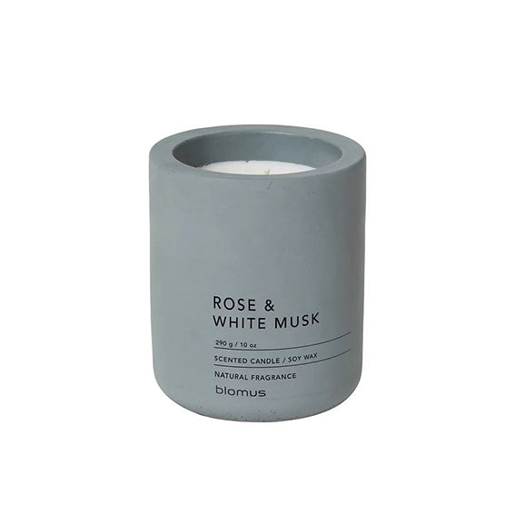 Blomus Rose & White Musk Scented Candle 290g