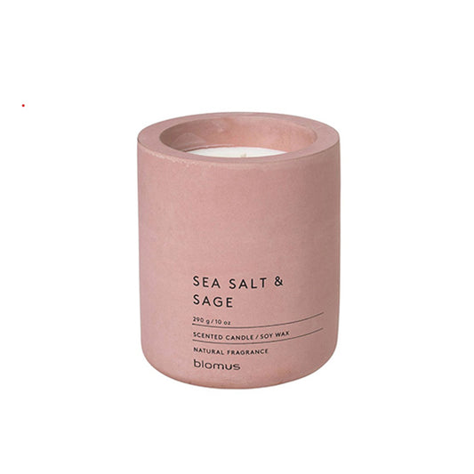 pink concrete candle
