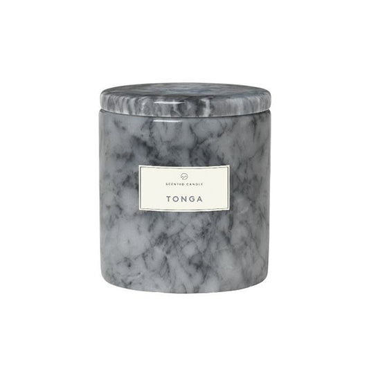 Grey Marble Blomus Candle in Tonga Scent 