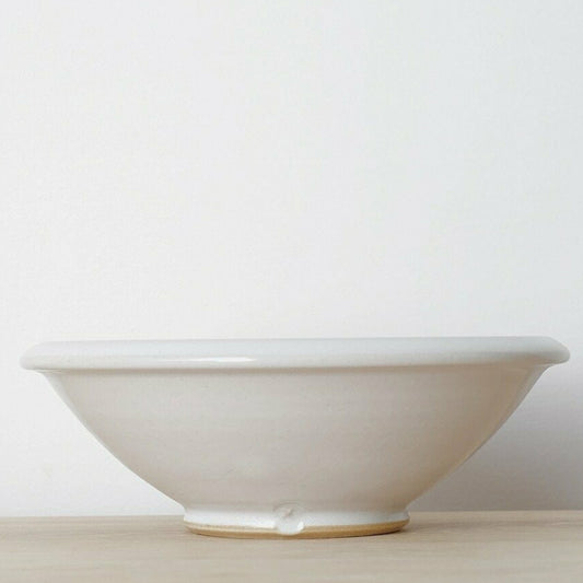 Arwyn Jones Large Ceramic Breakfast Bowl - White 16cm